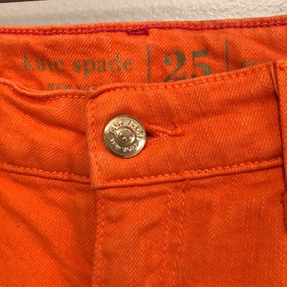 Kate Spade Perry Street Orange Jeans Size 25 - Picture 1 of 4